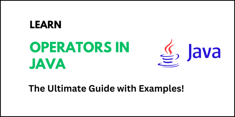 Operators in Java