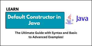 What is default constructor in Java